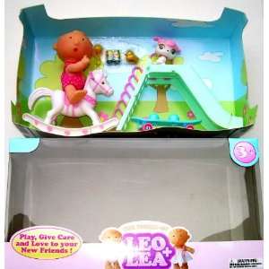  Leo and Lea Mini 5 Baby Playground Playset with Slide Set 