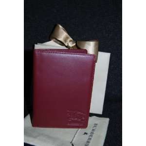  Authentic Burberry Passport Wallet Case 