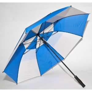  Fiberglass Royal Blue & White Golf Umbrella Everything 