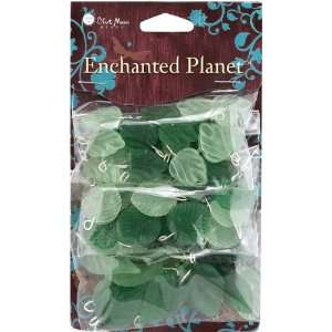  Blue Moon Enchanted Planet Glass Charms Leaf Green: Home 