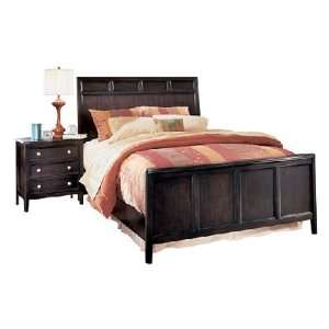 Carlyle Black Panel Bed Set Carlyle Almost Black Bedroom  