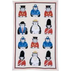 British Cats Linen Tea Towel:  Kitchen & Dining