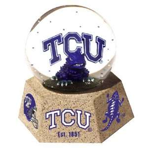 Texas Christian TCU Horned Frogs Musical Mascot Water Snow Globe 