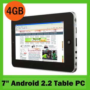 7Inch Touch Screen Android 2.2 Tablet PC WIFI Computer Flash Player 
