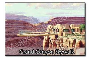 West Grand Canyon Skywalk   AZ Souvenir Fridge Magnet  