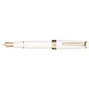 Sailor Professional Gear White with Pink Gold Trim 21K Gold 