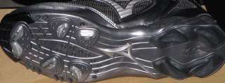   mizuno wave spike technology black silver new used new size 10 brand