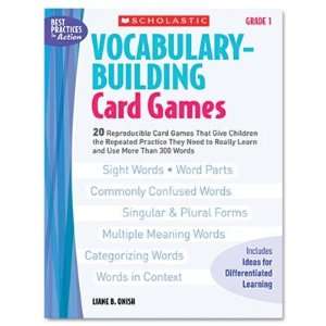   Vocabulary Building Card Games Grade One 80 Pages