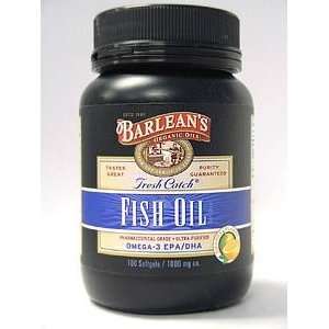  Barleans Organic Oils   Fresh Catch Fish Oil 1000 mg 100 