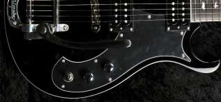 PRS SE Custom Semi Hollow Electric Guitar with Bigsby, Black Ltd 