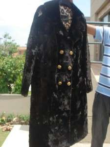   Sheared Mink Beaver Leopard Print Fur Coat Women Men Jacket Size L