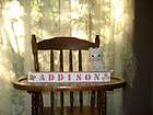 Baby Name Blocks ADDISON Pink & Orange Butterfly crib bedding