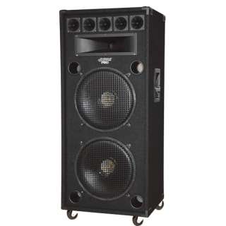 PylePro PADH182 1400 Watt Dual 18 8 Way Stage Speaker Cabinet 