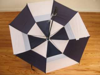 Totes Best Golf Umbrella Blue & White Double Canopy  