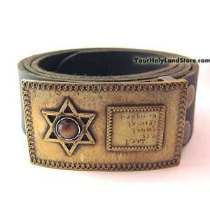  Leather Belt with Star of David From Israel Everything 