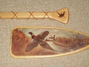 Pheasant Canoe Paddle by Nancy Luloff ~ Wildlife Art  