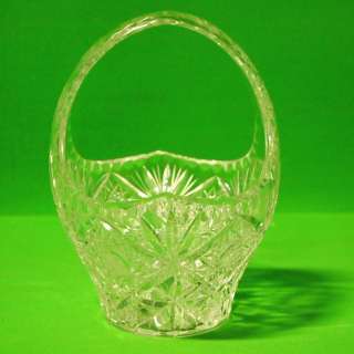 Stunning Hand Cut Crystal Basket This is a Must See!  