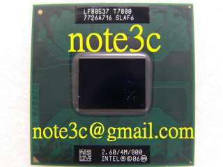 NEW Intel Core 2 Duo Mobile Processor T7800 2.6G/4M/800  