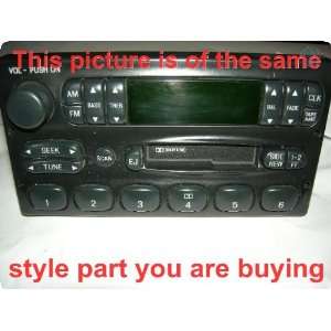 Radio : FORD F150 PICKUP 99 AM FM cassette, w/o CD changer button; (ID 