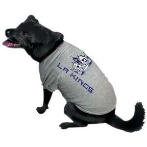 Los Angeles Kings Gray Dog T shirt:  Sports & Outdoors