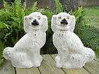 Pair of Large Antique Staffordshire Spaniels Dogs c. 1890