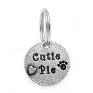  Cutie Pie Designer Pewter Personalized Dog Collar Charm 