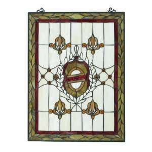    Lineage Medium Rectangle Tiffany style Art Glass: Home & Kitchen
