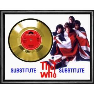  The Who Substitute Framed Gold Record A3 Musical 