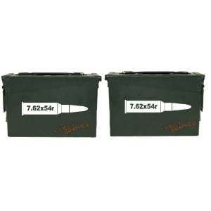  7.62x54r ammo box(bullet DECALS) NO BOX INCLUDED Four 