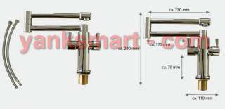   durable solid brass polished chrome construction tap height 220mm 8 5