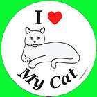LOVE MY CAT Circle Magnet,4 Dog Cats Rescue Charity