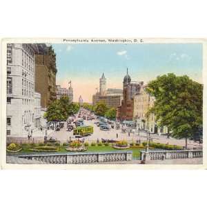   Vintage Postcard Pennsylvania Avenue Washington D.C. 