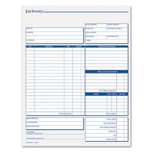  TOPS Job Invoice, Snap Off Triplicate Form TOP3866 Office 