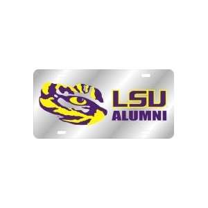  License Plate   LSU WITH EYE OF THE TIGER WITH ALUMNI 