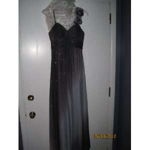  Betsy & Adam Gunmetal Grey Gown Size 6: Everything Else