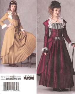 SteamPunk dress PATTERN Simplicity 2172 Victorian 6 22 Industrial Age 