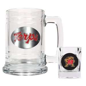  University of Maryland Terps Beer Mug & Shot Glass Set 