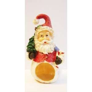   : Red Santa with Christmas Tree & Candy Cane Figurine: Home & Kitchen