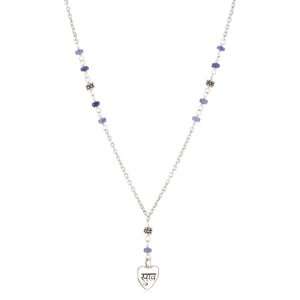   by Lois Hill Sapphire and Ruby Happiness Bead Necklace Jewelry