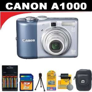 Canon Powershot A1000IS 10MP Digital Camera with 4x 
