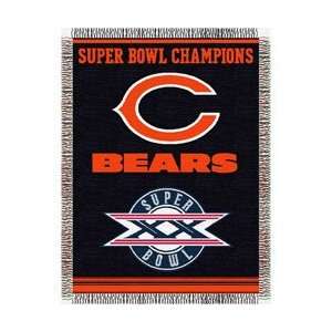 Chicago Bears Super Bowl Commemorative Woven NFL Tapestry 
