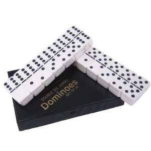  Dominoes Large Size Ivory with Black Dots Health 