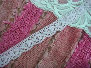 Yd Mauve crochet scalloped Lace trim 7/8 w  