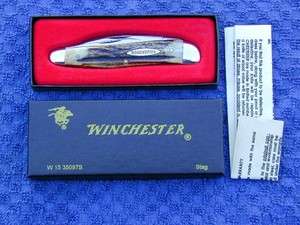 CLASSIC 1996 WINCHESTER STAG SERPINTINE SEAHORSE WHITTLER USA KNIFE w 