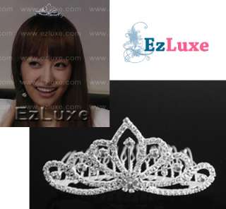 Korean F(x) fx Victoria Small Mini Tiara comb crown pin  