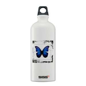  Sigg Water Bottle 0.6L Blue Butterfly Still Life 