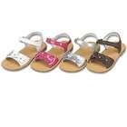IM Link Little Girls Shoes Brown Flower Jewel Strap Sandals 3