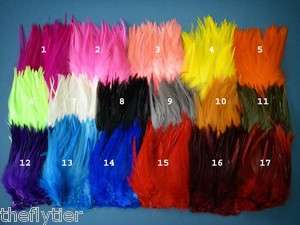 WHITE CHINESE SADDLE HACKLE STRUNG FEATHERS 5 to 7 Fresh  