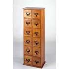 Leslie Dame Enterprises CD Storage Cabinet with Library Style in Oak 