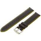   Mens MSM893RV 180 18 mm Yellow Colored Stitched Leather Watch Strap